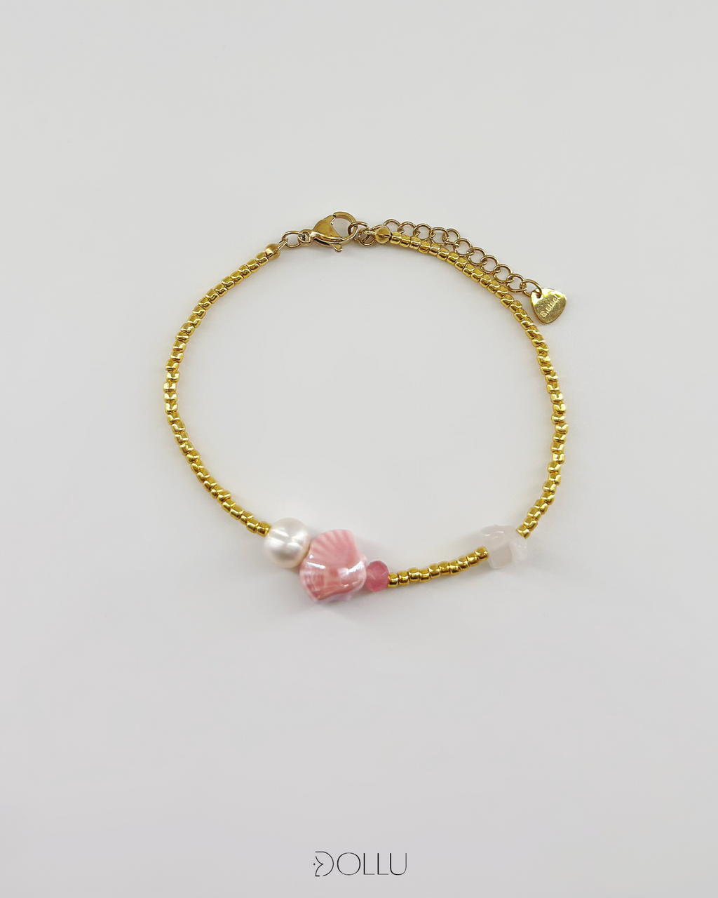 Bransoletka muszelka, perła "Pink Shell"