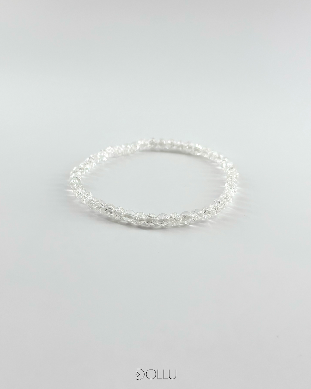 Bransoletka Kryształ Lodowy 4mm