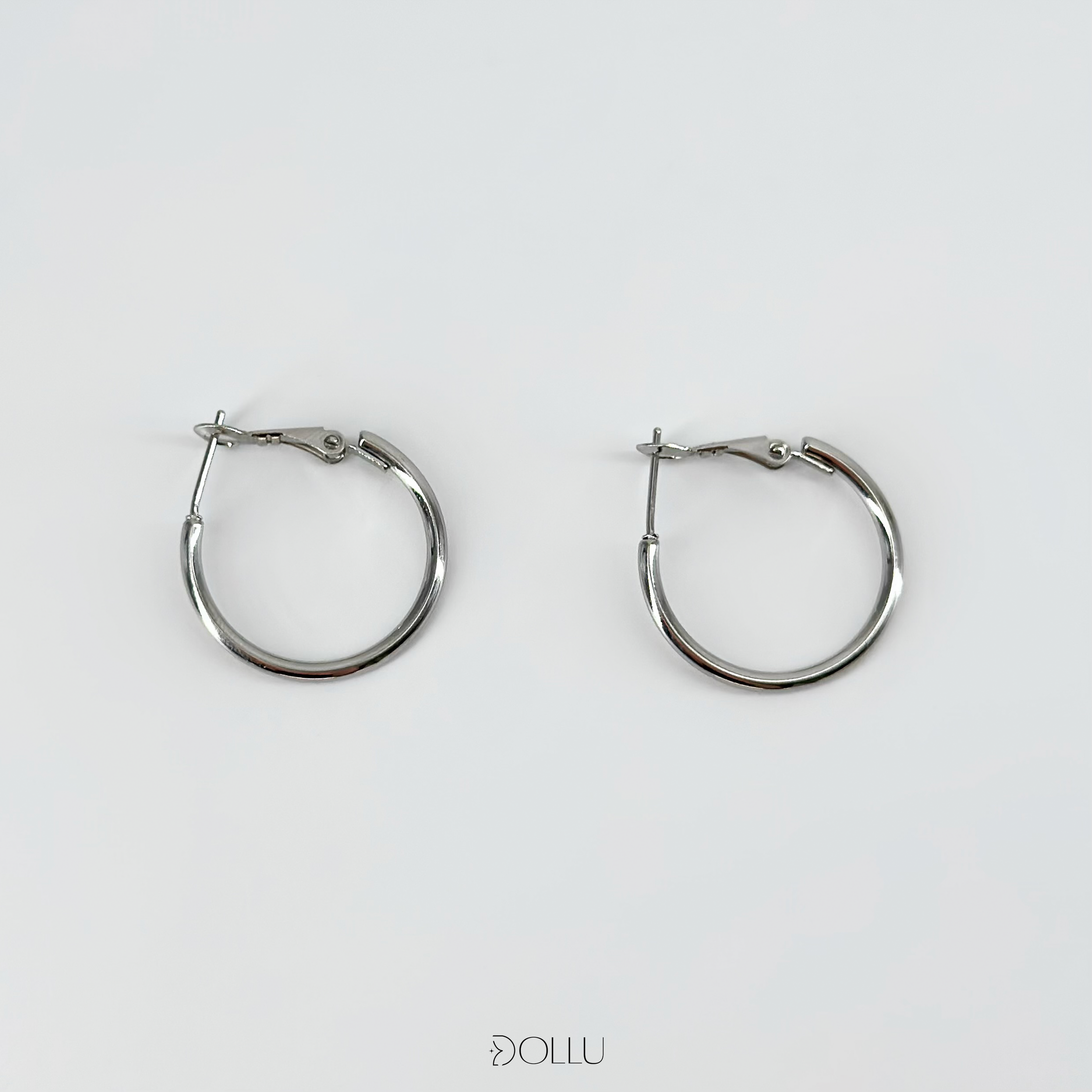 Kolczyki Silver Classic Hoops
