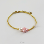Bransoletka muszelka, perła "Pink Shell"