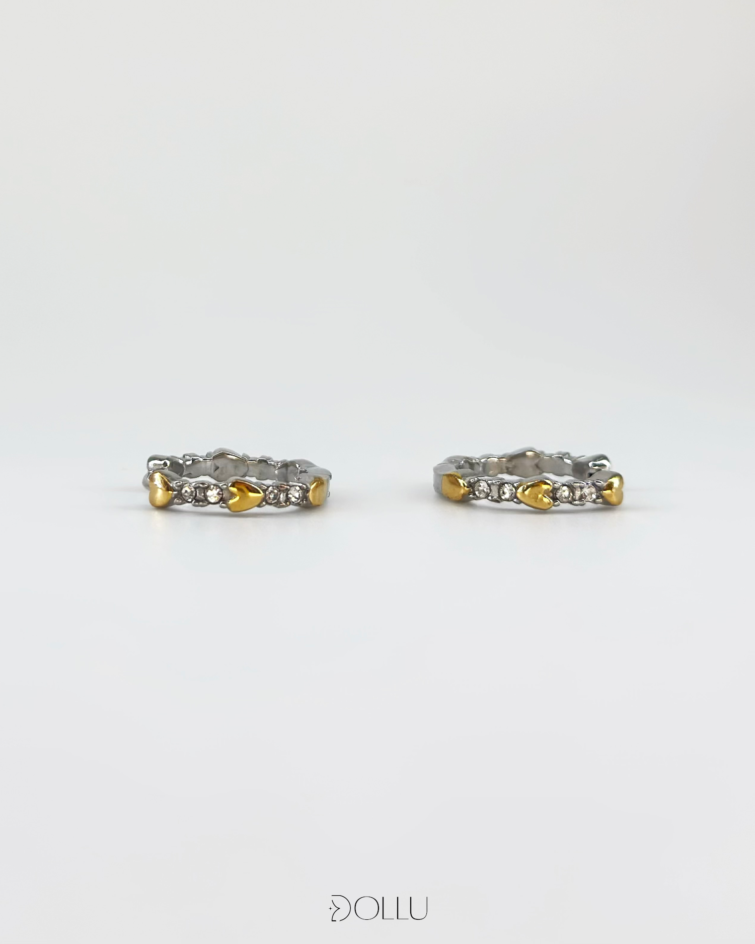 Kolczyki hoops mini serca "Lioré"