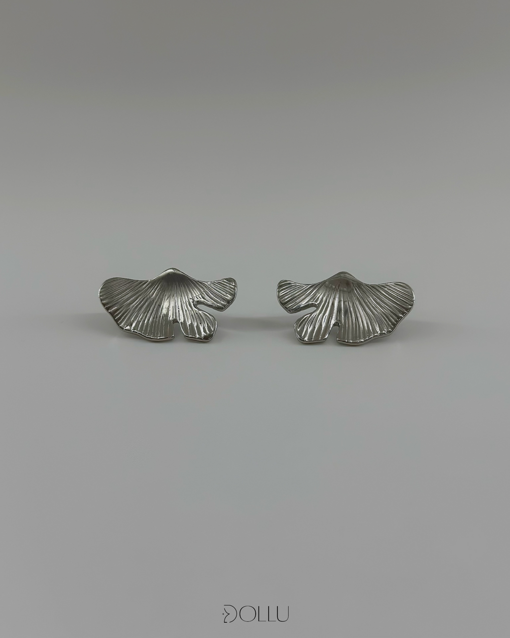 Kolczyki liść ginkgo "Livia" - gold/silver