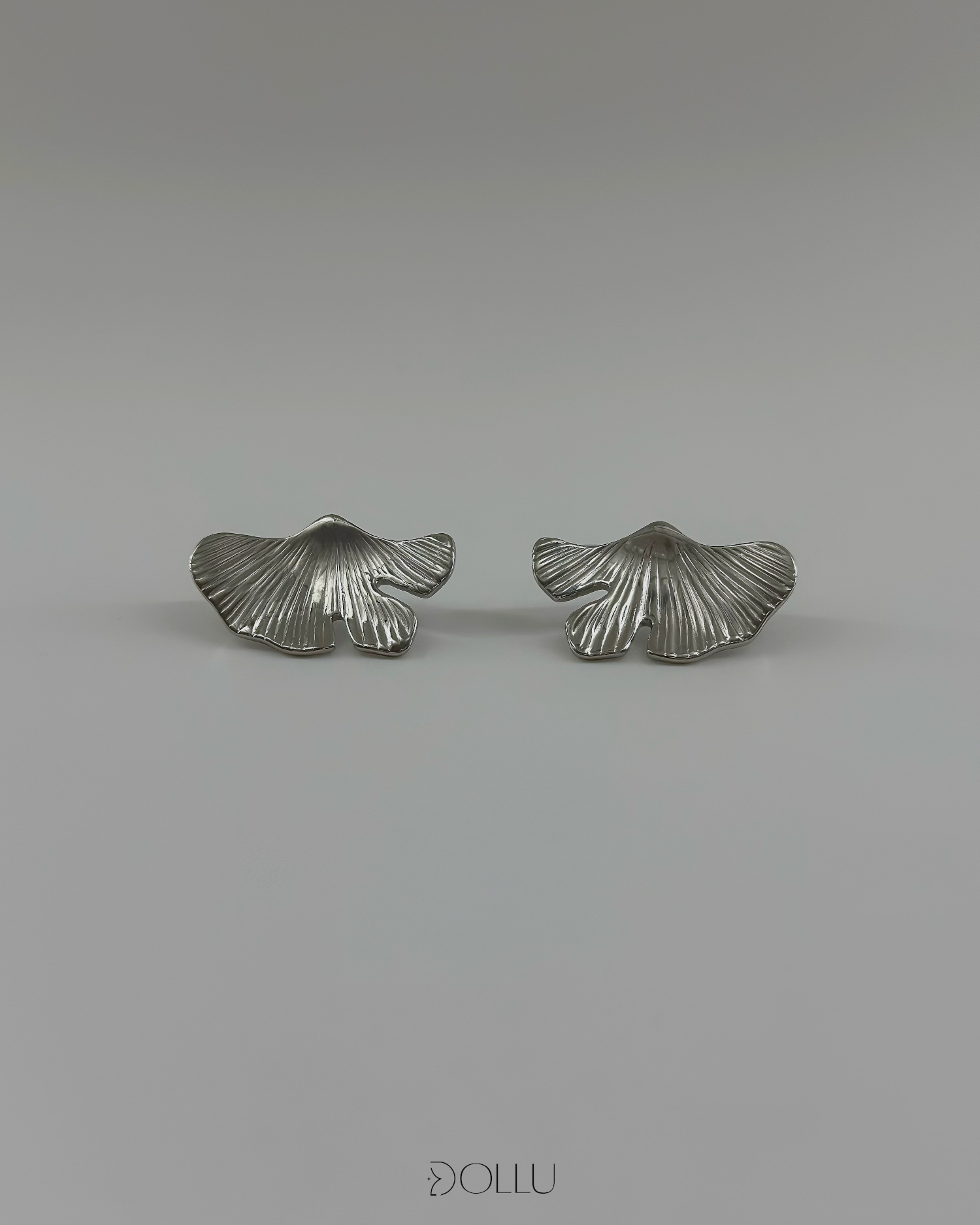 Kolczyki liść ginkgo "Livia" - gold/silver