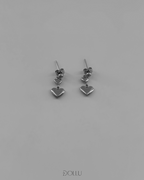 Kolczyki serduszka "Amore Duo"-  gold/silver