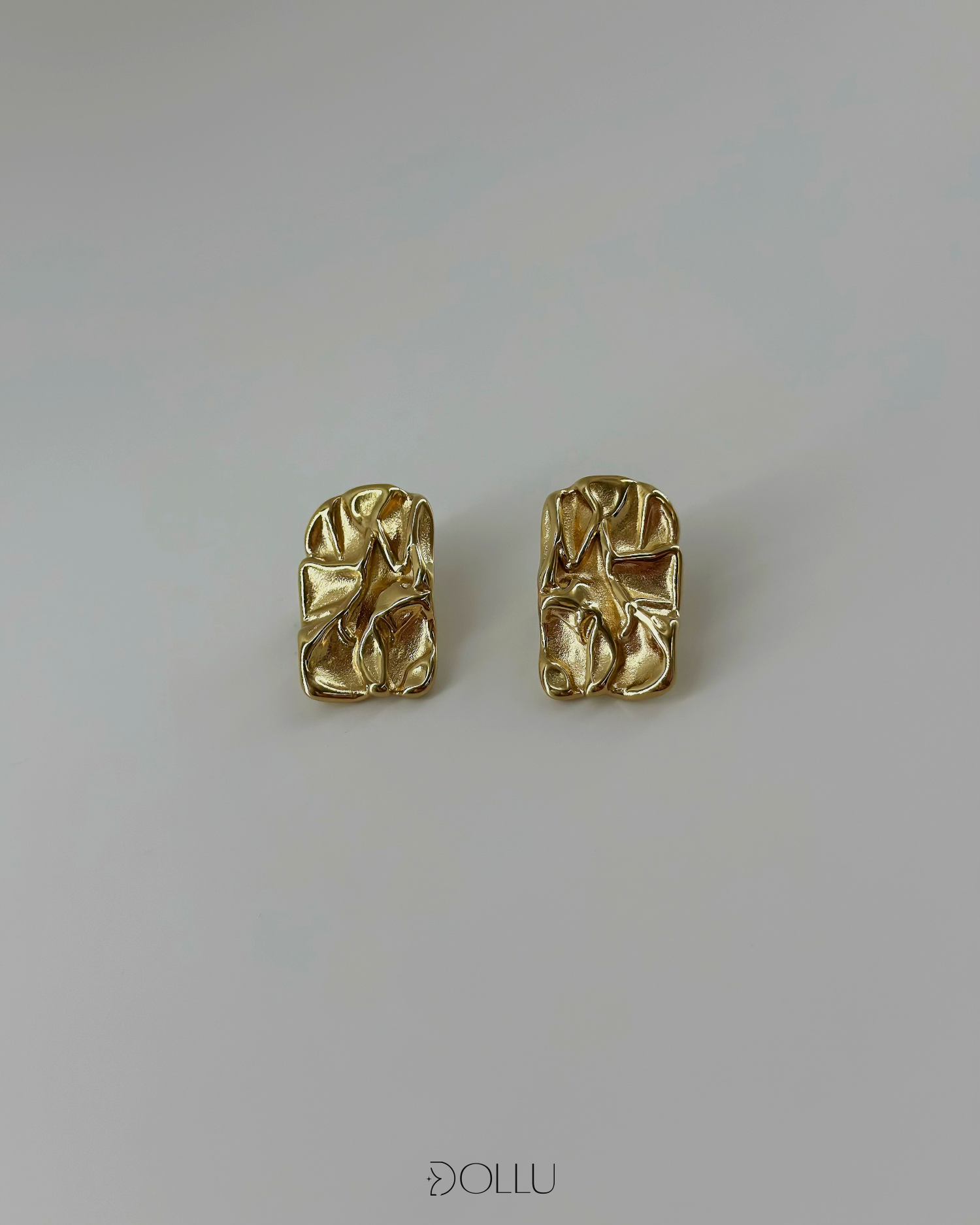 Kolczyki blaszki "Jude" - gold/silver