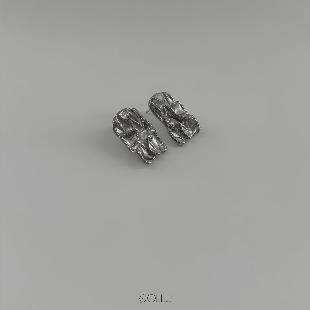 Kolczyki blaszki "Jude" - gold/silver