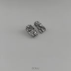 Kolczyki blaszki "Jude" - gold/silver