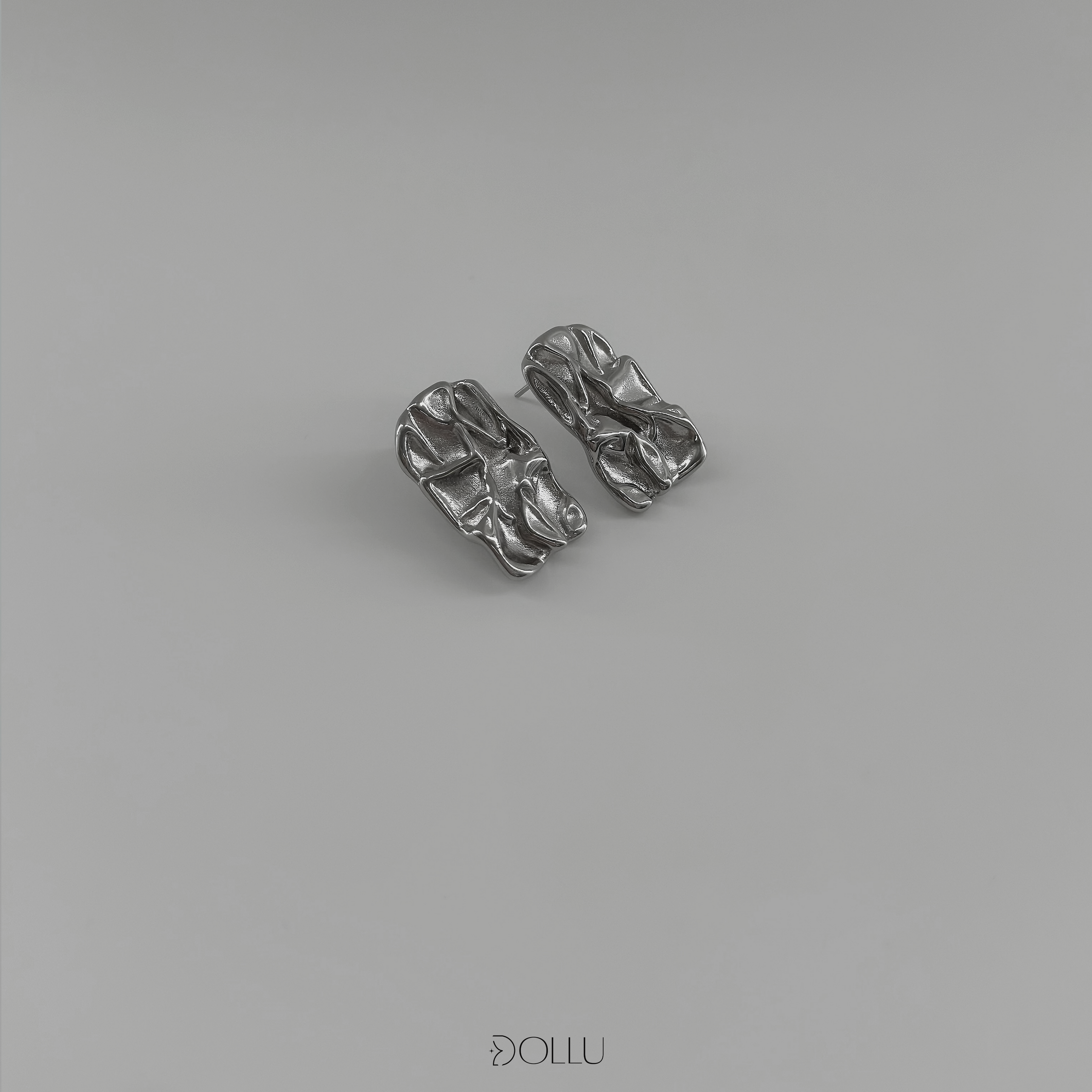 Kolczyki blaszki "Jude" - gold/silver