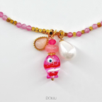 Naszyjnik charms "Coral Pink"