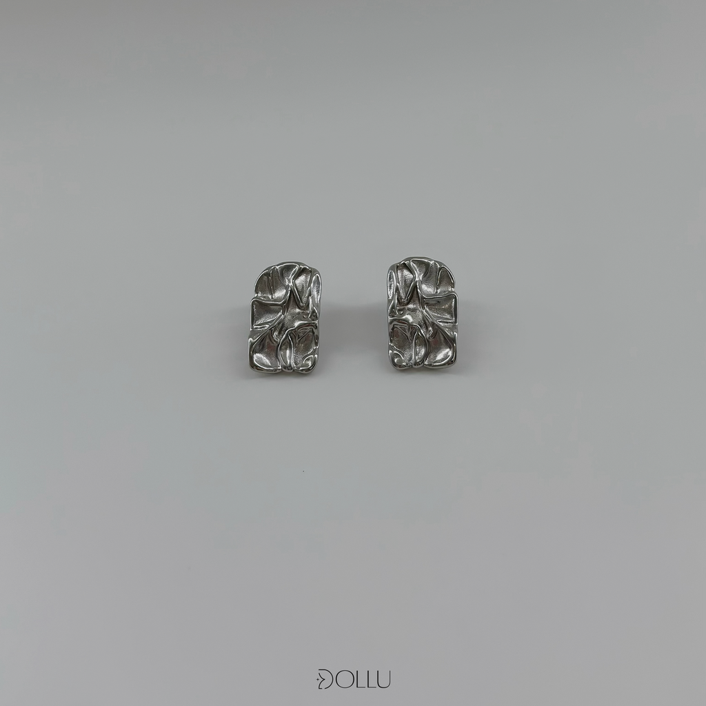 Kolczyki blaszki "Jude" - gold/silver