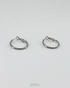Kolczyki Silver Classic Hoops