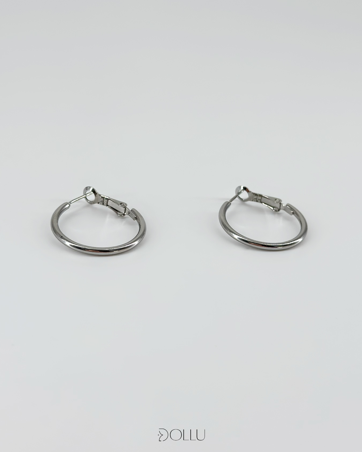 Kolczyki Silver Classic Hoops