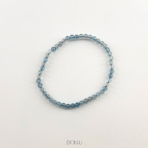 Bransoletka Akwamaryn 4mm