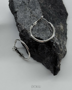 Kolczyki Silver Classic Hoops