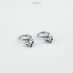 Kolczyki serca "Crystal Love"