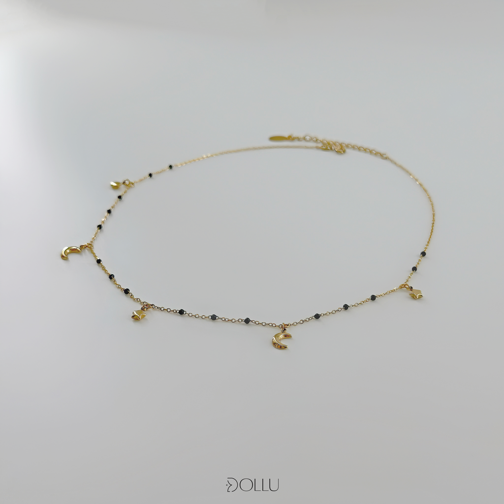 Choker kryształki, księżyce "Moonlight"