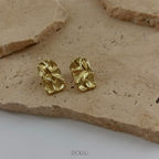 Kolczyki blaszki "Jude" - gold/silver